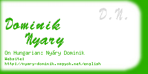 dominik nyary business card