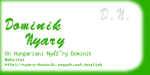 dominik nyary business card